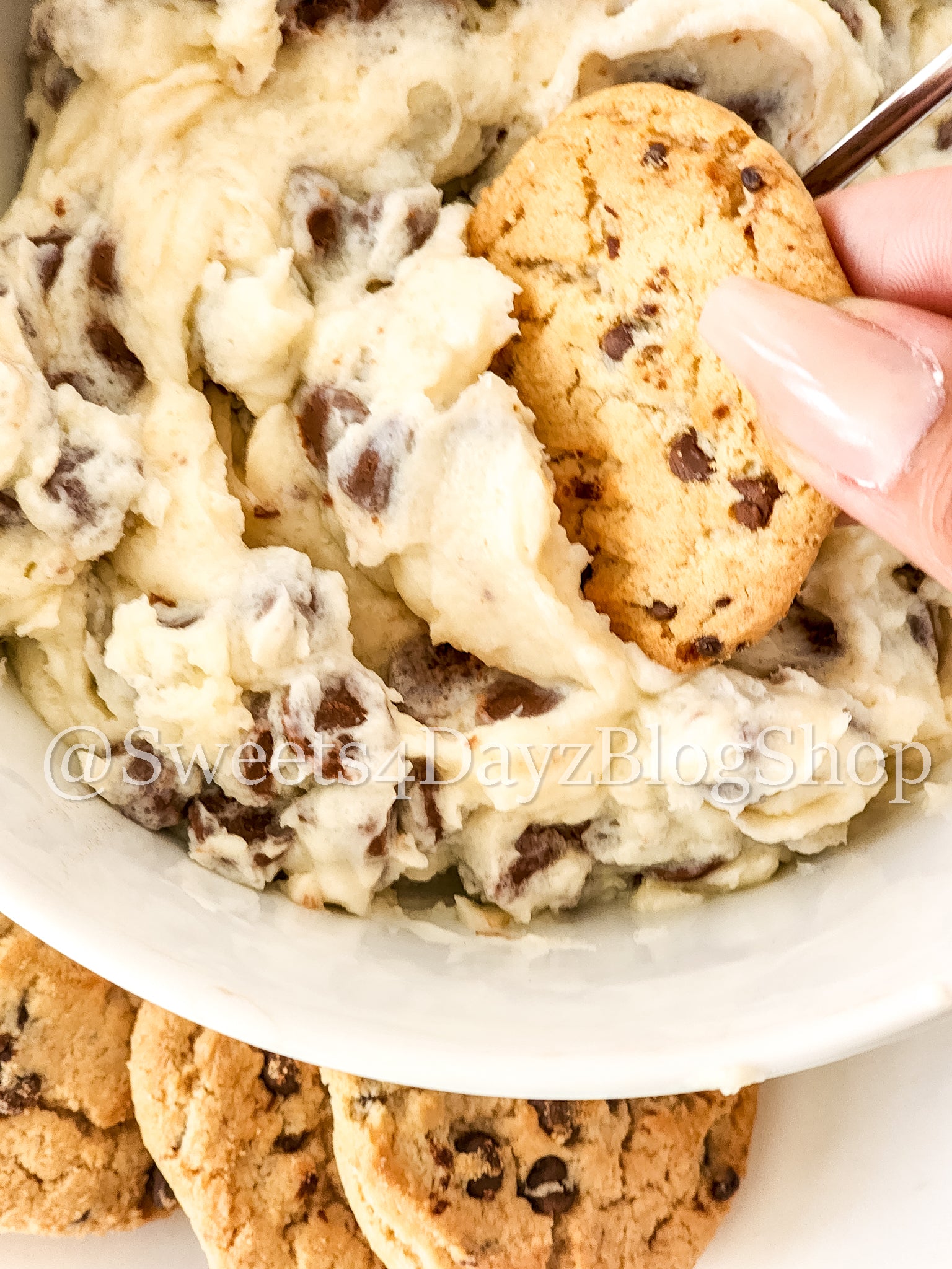 Keto Cookie Dough Dip on Rhombus