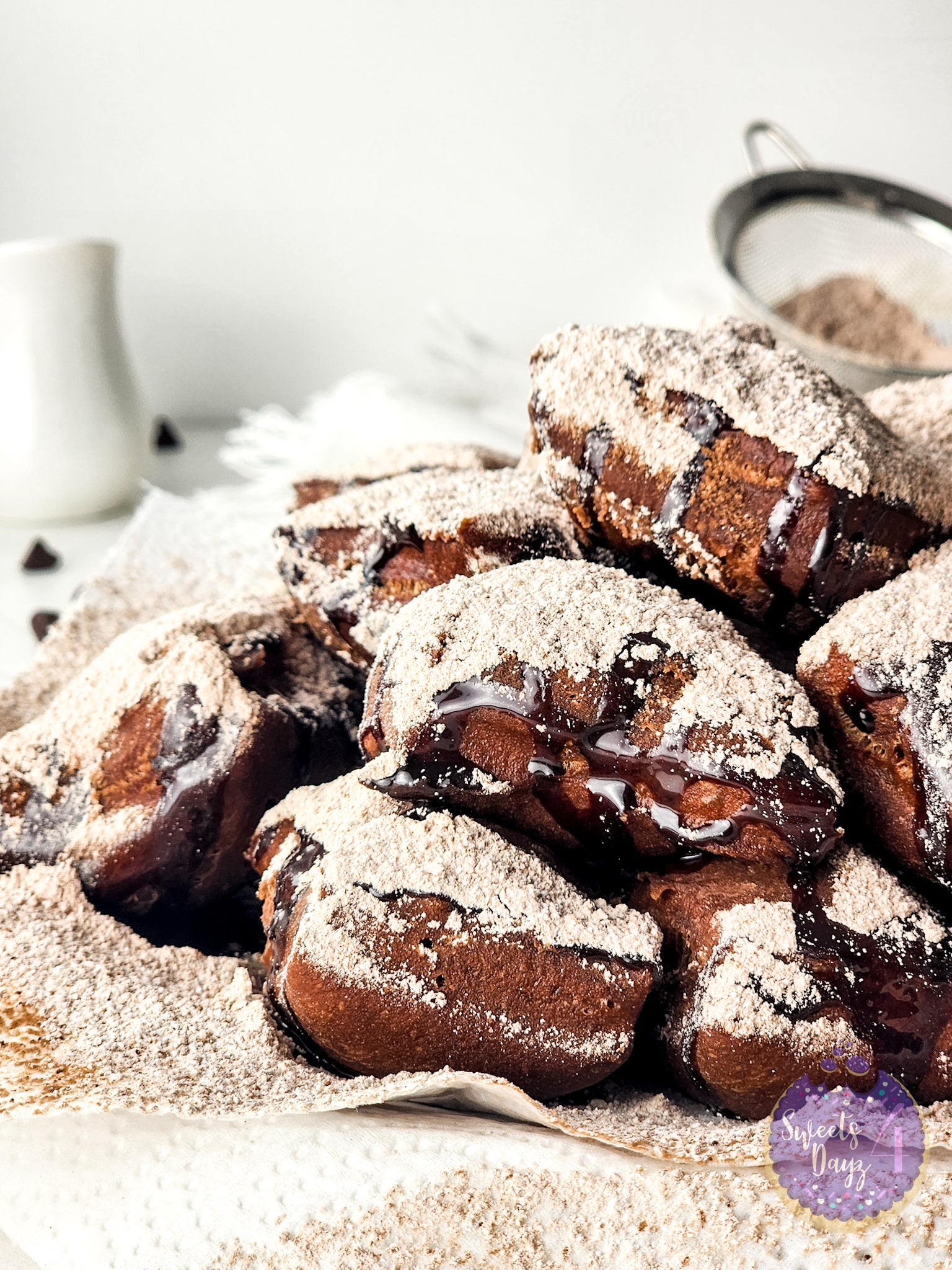 Chocolate Beignets on Rhombus