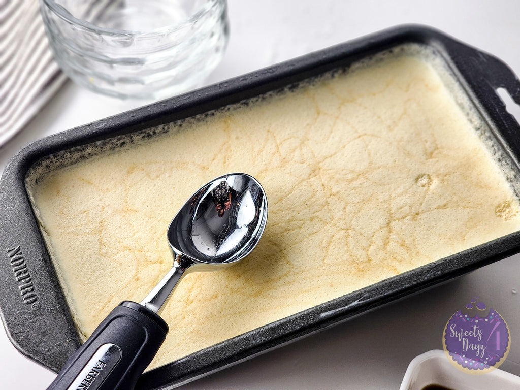 Salted Caramel Ice Cream on White
