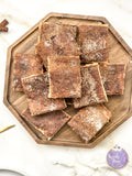 Churro Cheesecake Bars on Gold Marble