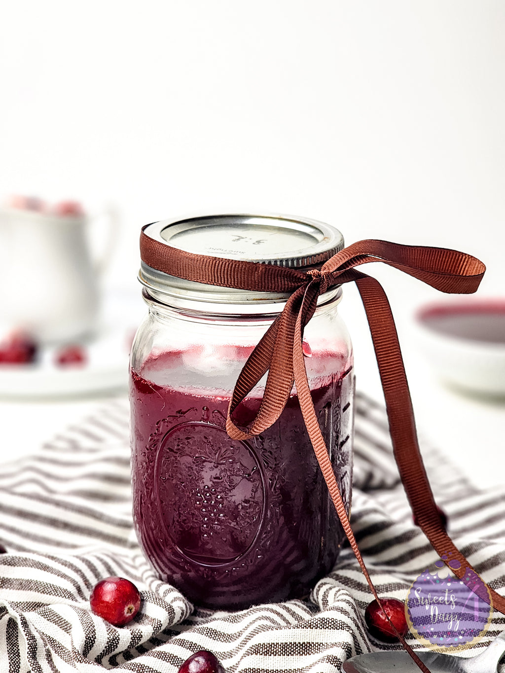 Homemade Cranberry Sauce on Rhombus