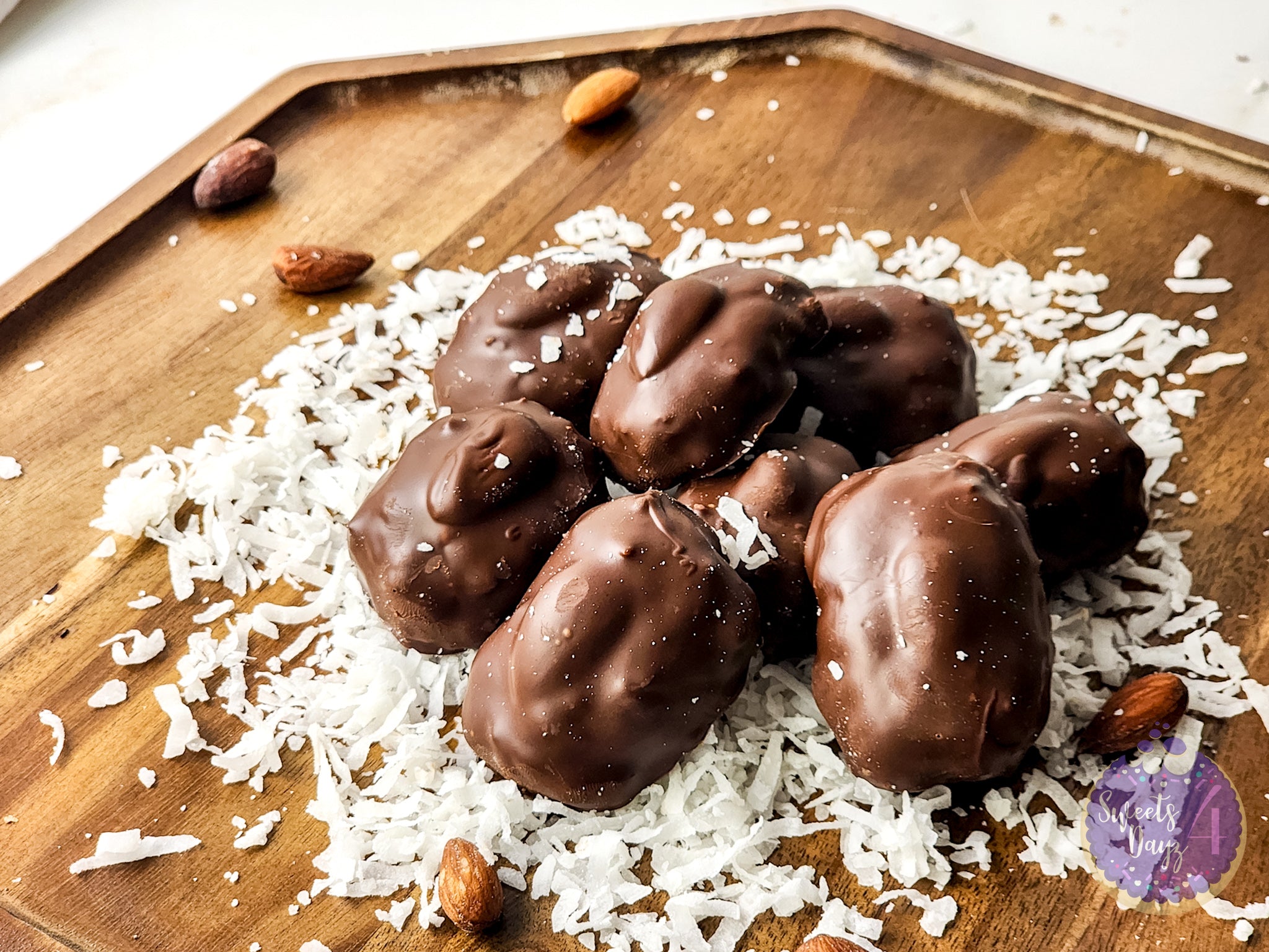 Homemade Almond Joy Bites on Rhombus