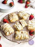 Homemade Toaster Strudels on Gold Marble