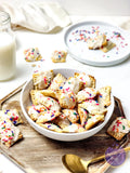 Mini Strawberry PopTarts on Gold Marble