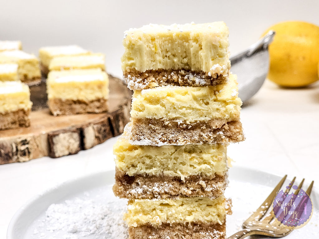 Lemon Cheesecake Bars on Rhombus