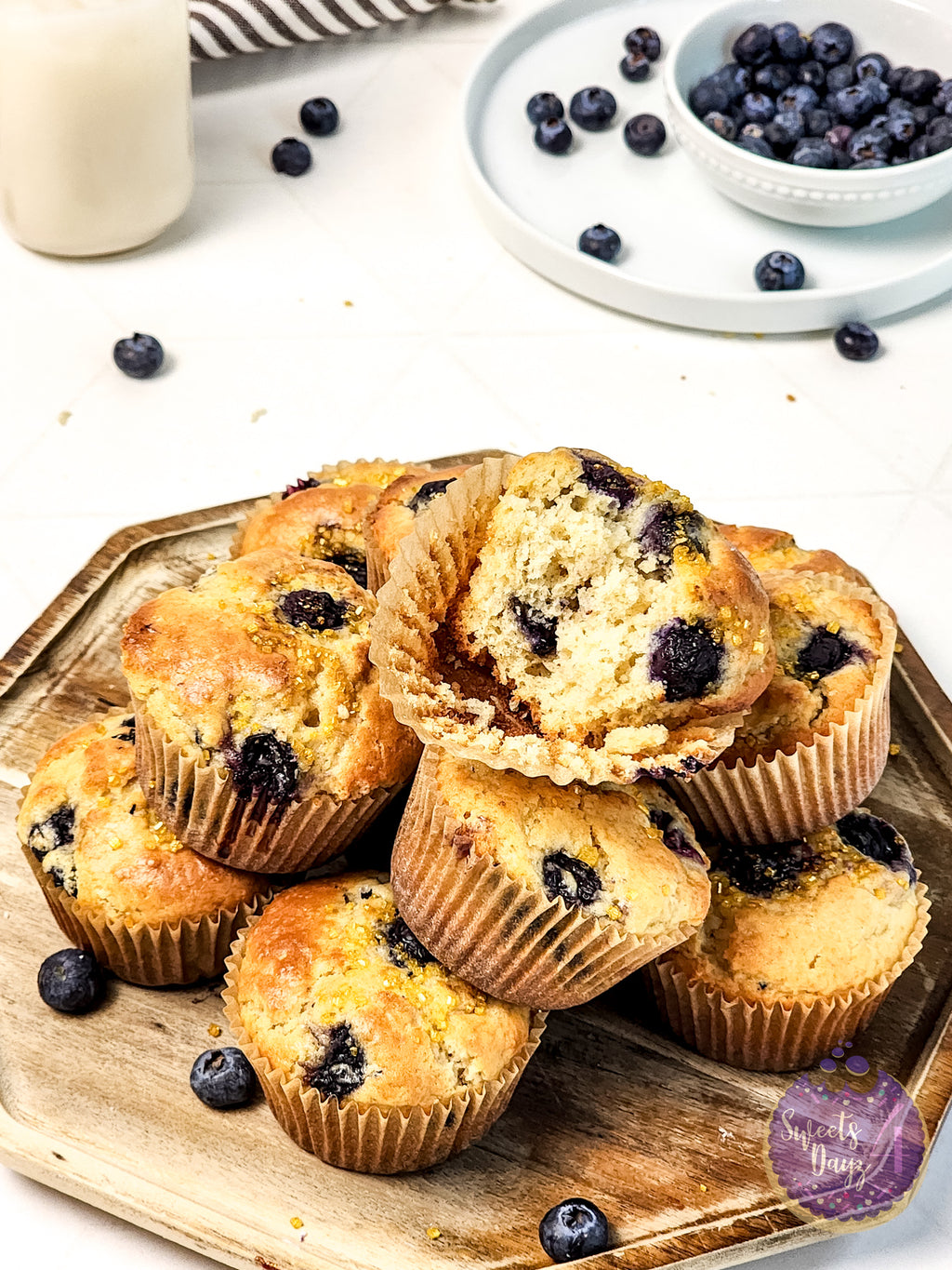Protein Blueberry Muffins on Rhombus