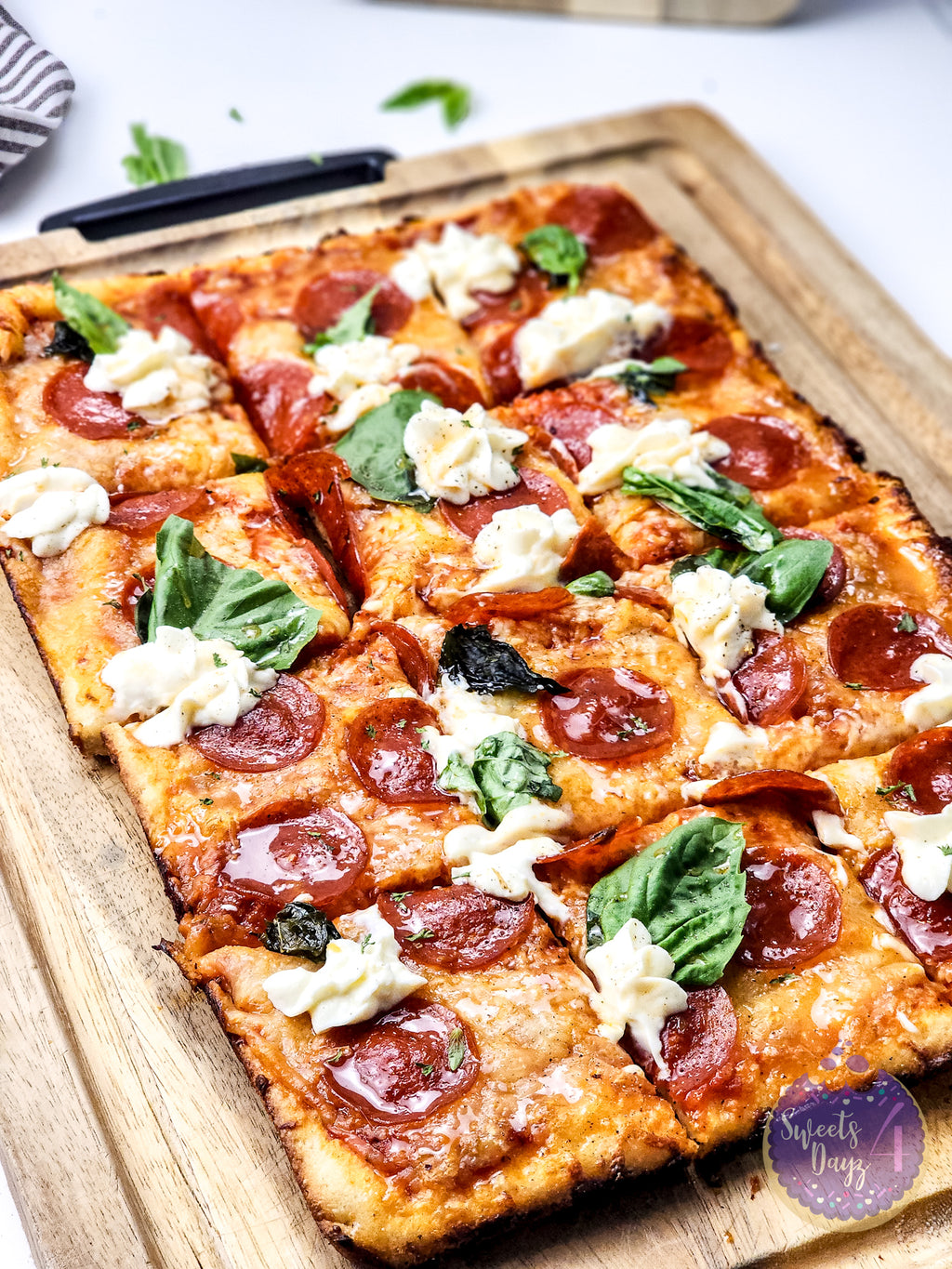 Honey Hot Pepperoni Pizza on White