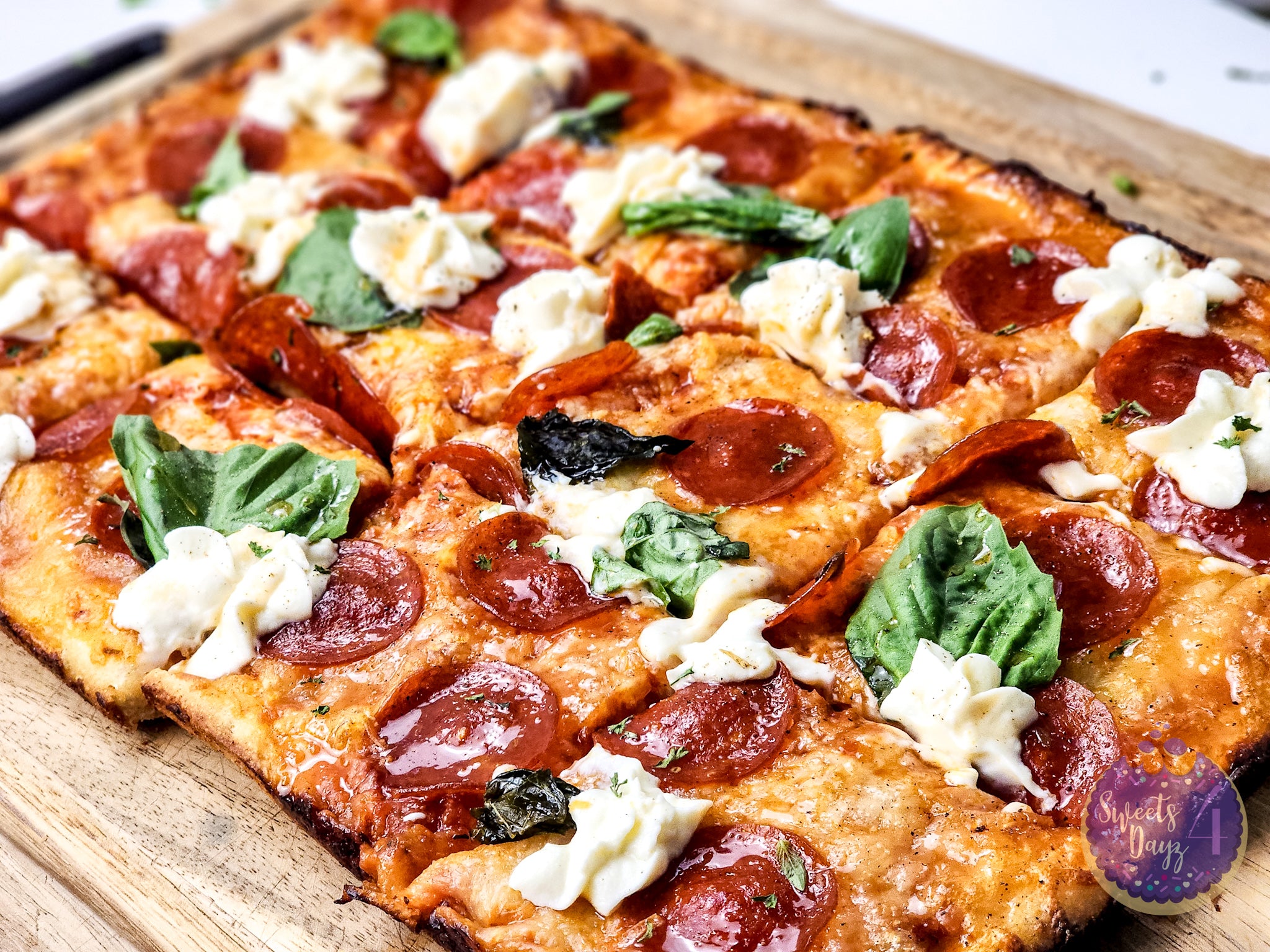 Honey Hot Pepperoni Pizza on White